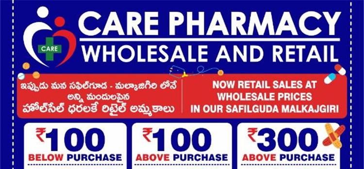 Care Pharmacy, safilguda